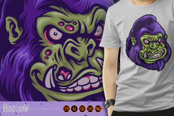 Angry Gorilla Monster SVG: Bold Graphics & Illustrations