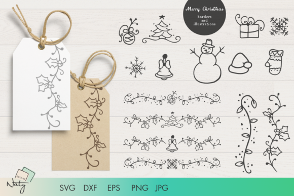 Christmas Borders and Graphics for Handmade Projects