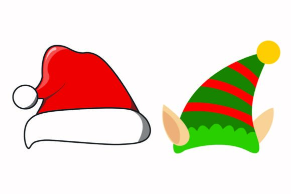 Christmas Hat Santa Red Illustrations for Crafters