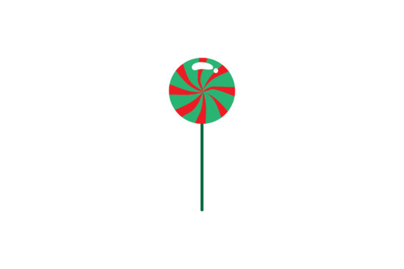 Christmas Lollipop Candy Illustrations: A Sweet Addition to Your Graphics