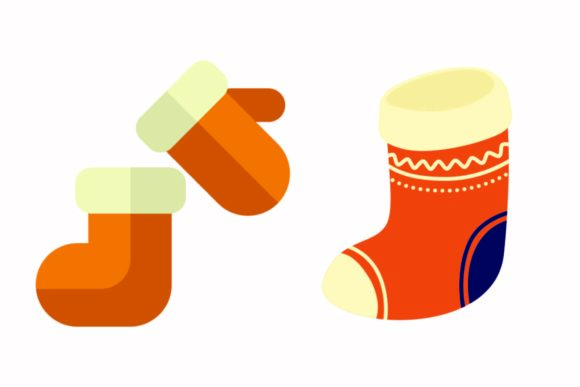 Christmas Shocks Mitten Graphics & Illustrations