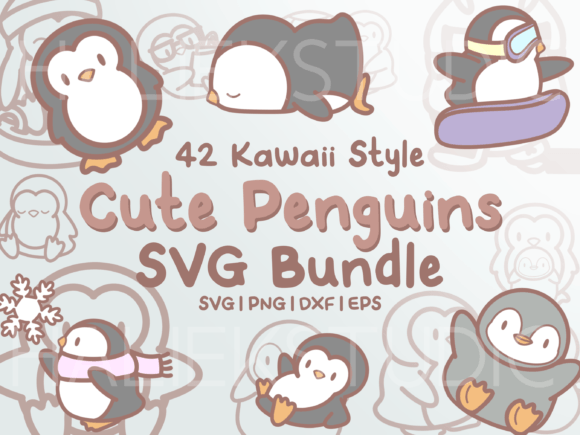 Cute Penguin SVG Graphics & Illustrations Review