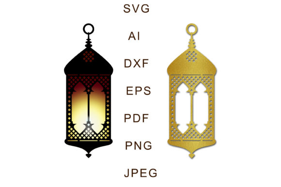 Digital Arabic Lantern Illustrations: Graphics Review