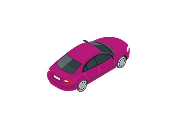 Family Car Illustrations for Modern Graphics