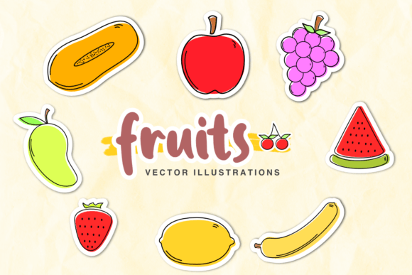 Fruits Vector Illustrations 4: Graphics for Crafters