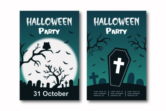 Halloween Party Illustrations Banner: A Spooky Delight