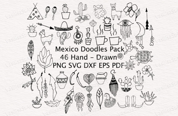 Hand-Drawn Mexico Illustrations: Graphics for Editorial Use