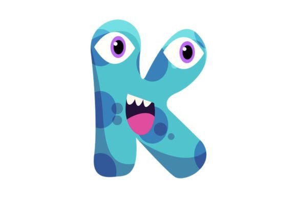 Kids Monster Alphabet K Graphics & Illustrations Review