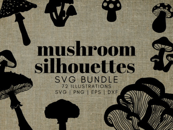 Mushroom Silhouettes SVG: An Embroidery Review