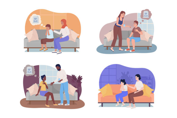 Panic Episode Graphics: Depression Illustrations Review