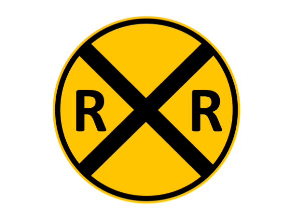 Railway Crossing Sign: An Embroidery Design Review