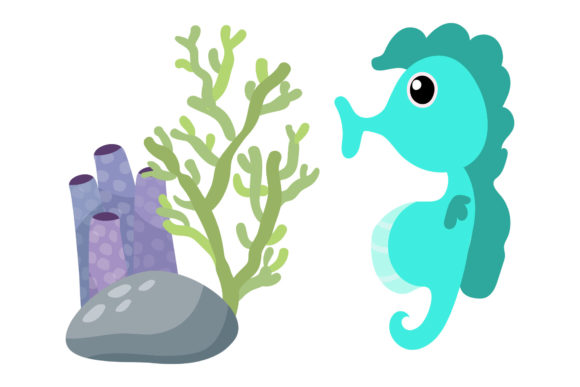 Sea Animals Illustrations Desain Vector: Graphics Review