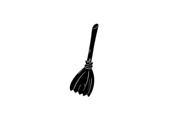 Witch Broom Halloween Graphics: A Festive Branding Asset